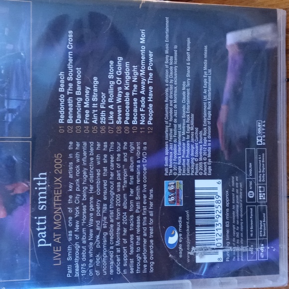 Patti Smith Live at Montreux 2005 DVD - Picture 5 of 6